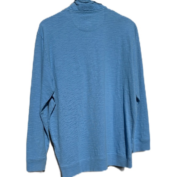 Johnnie-O Keane Quarter Zip Pullover Large Blue - Picture 3 of 13